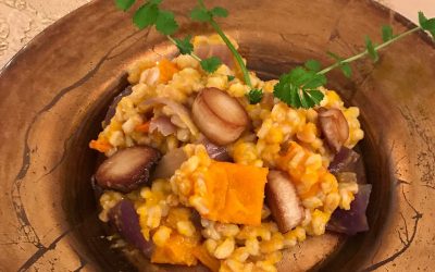 Festtagsmenü: Kürbisrisotto vom Dinkelreis