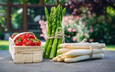 Erdbeeren und Spargel von Edlingers